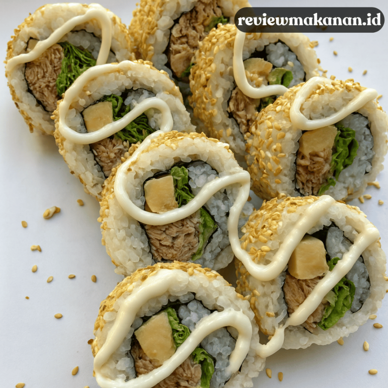 sushi roll keju leleh