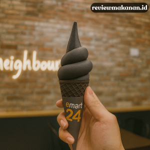 es krim charcoal hitam legam