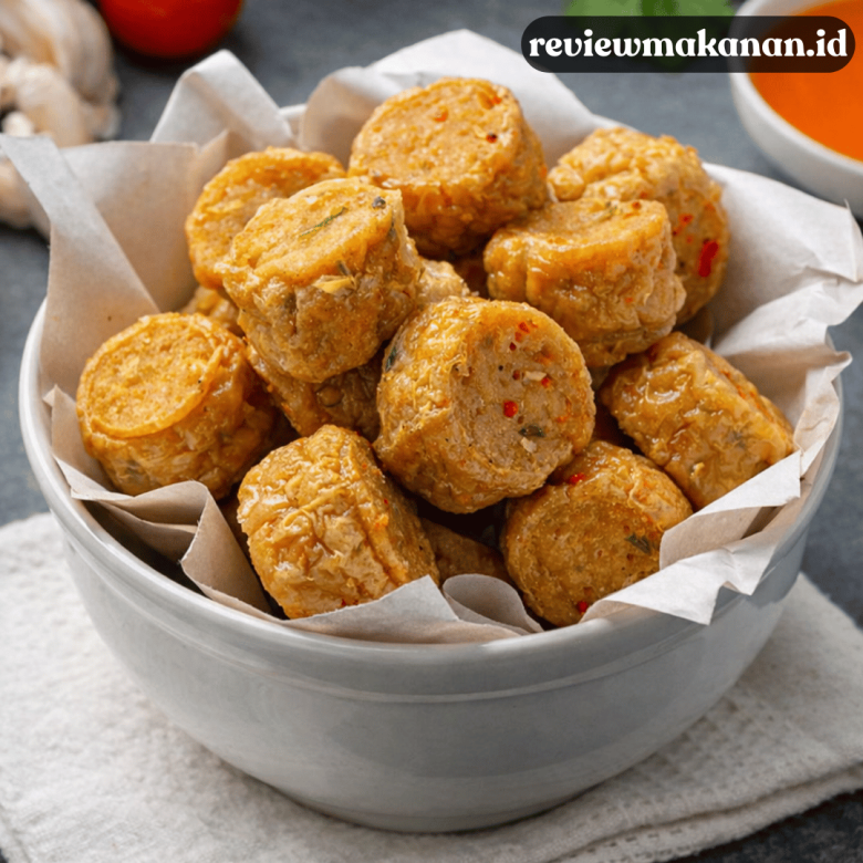 makan tofu crispy ala Korea