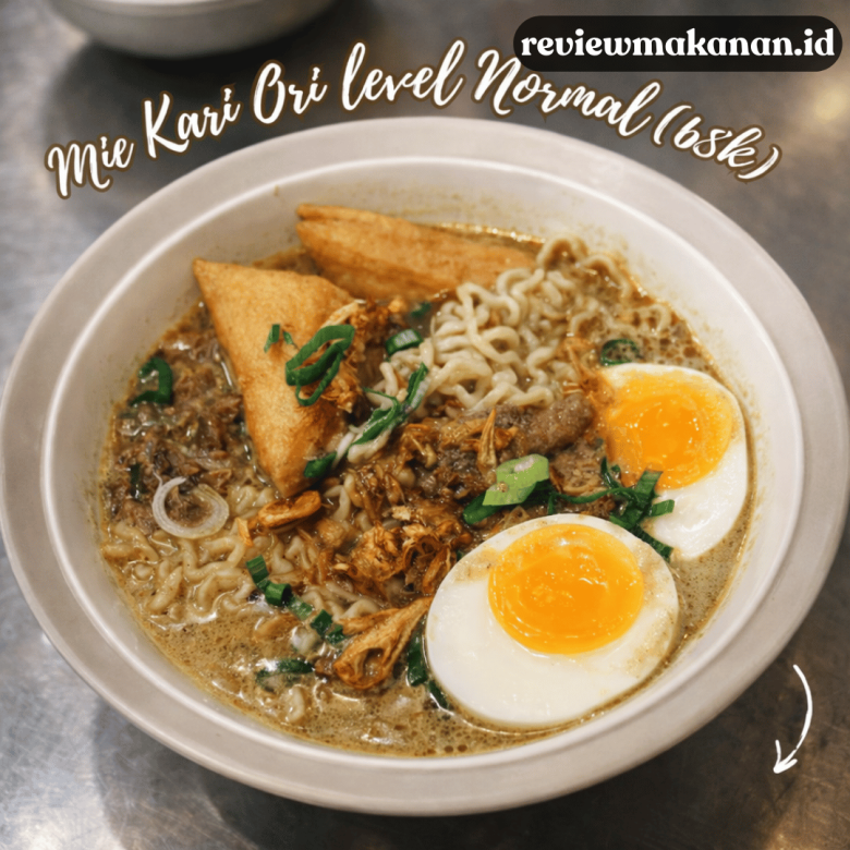 review mie kuah kari lokal