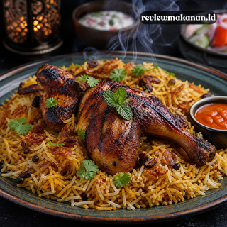 nasi bryani ayam bakar